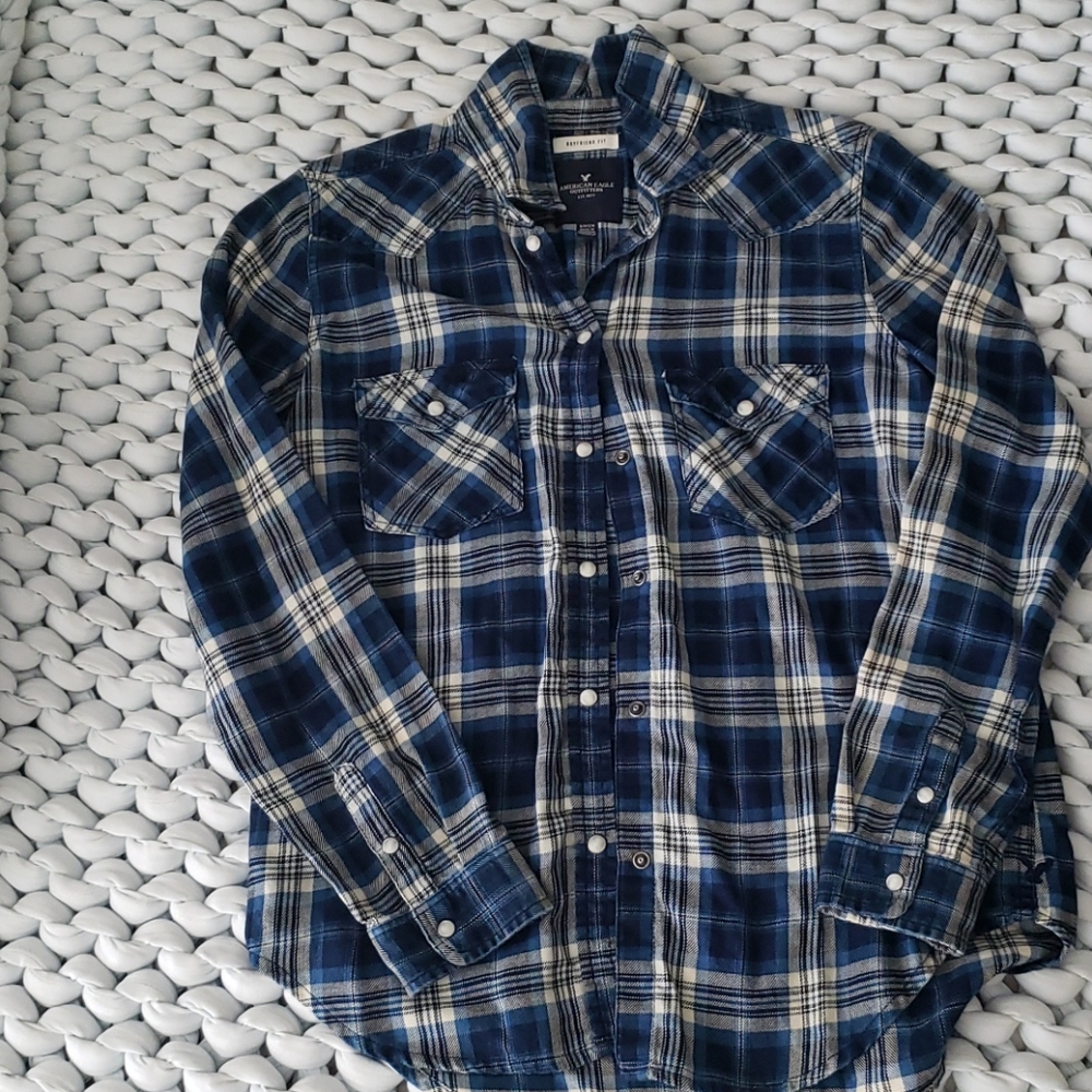 AE western snap shirt